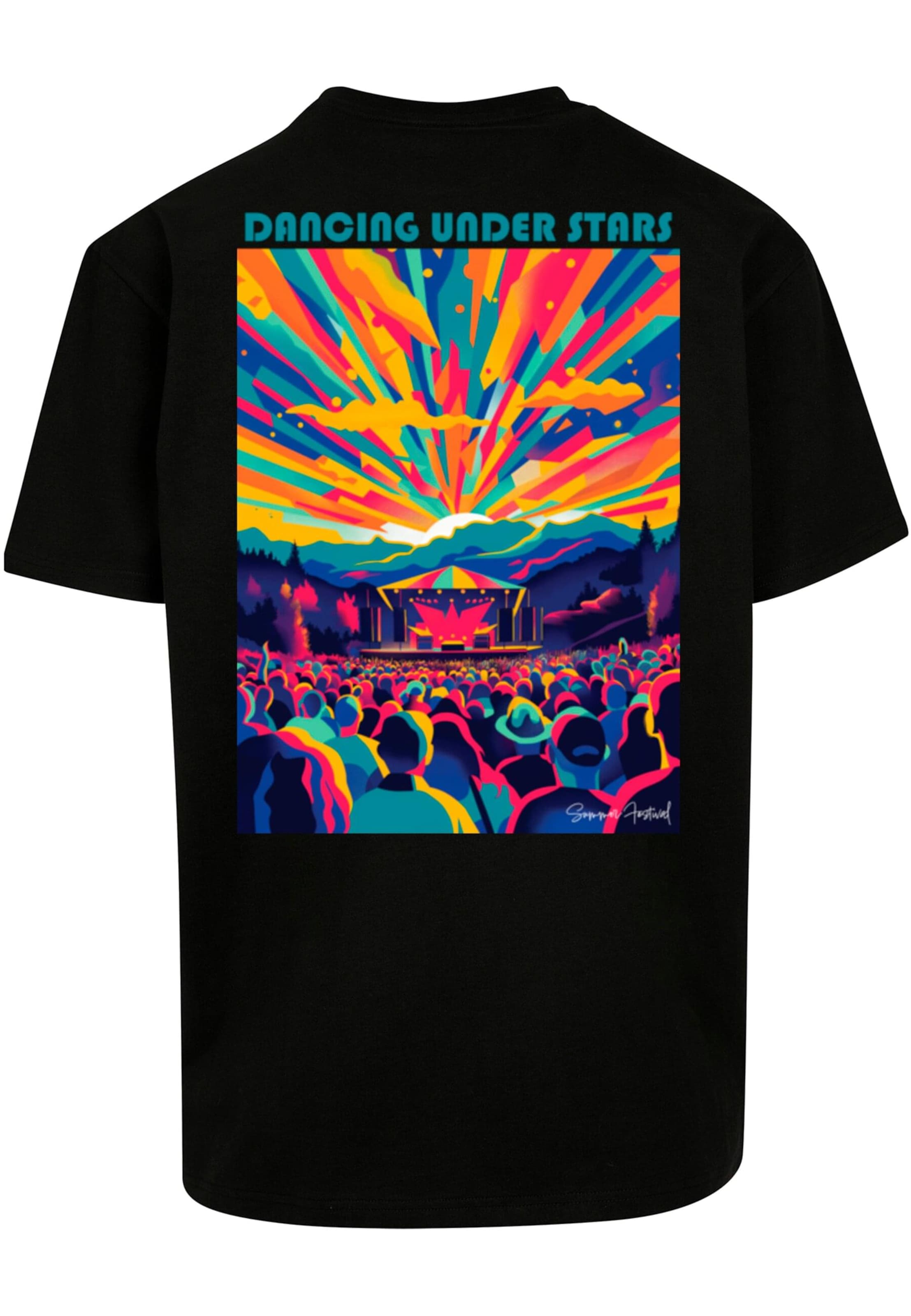 Merchcode Shirt 'Dance Under Stars' in Black