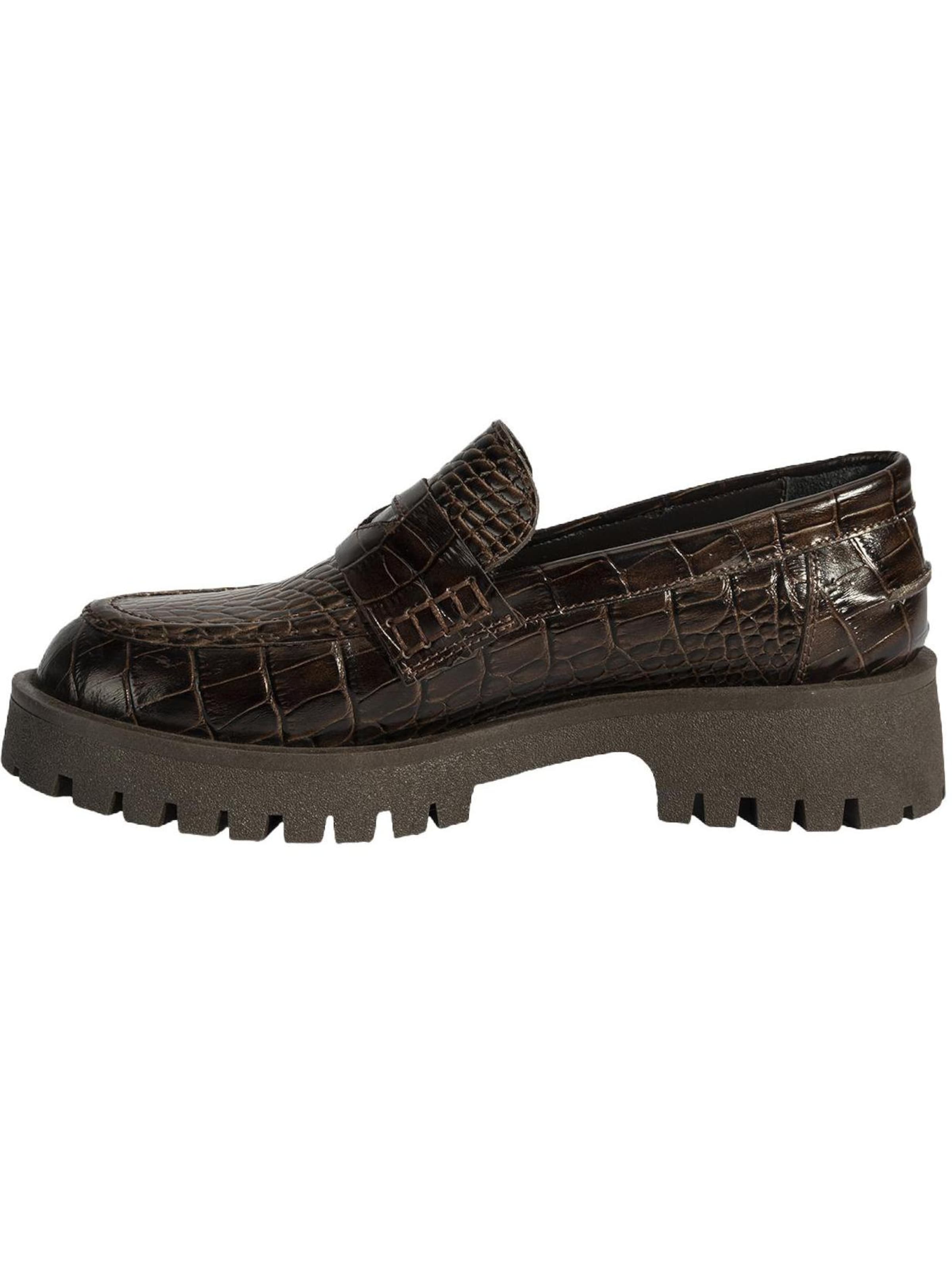 Desa Mocassins 'Slip-Ons' in Bruin