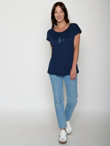 GREENBOMB Shirt 'Cool Sailling Vessel' in Blauw
