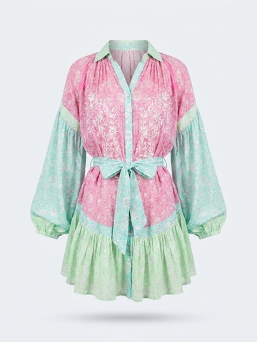 Miss June Dress 'Robe Courte Olga' in Pink: front