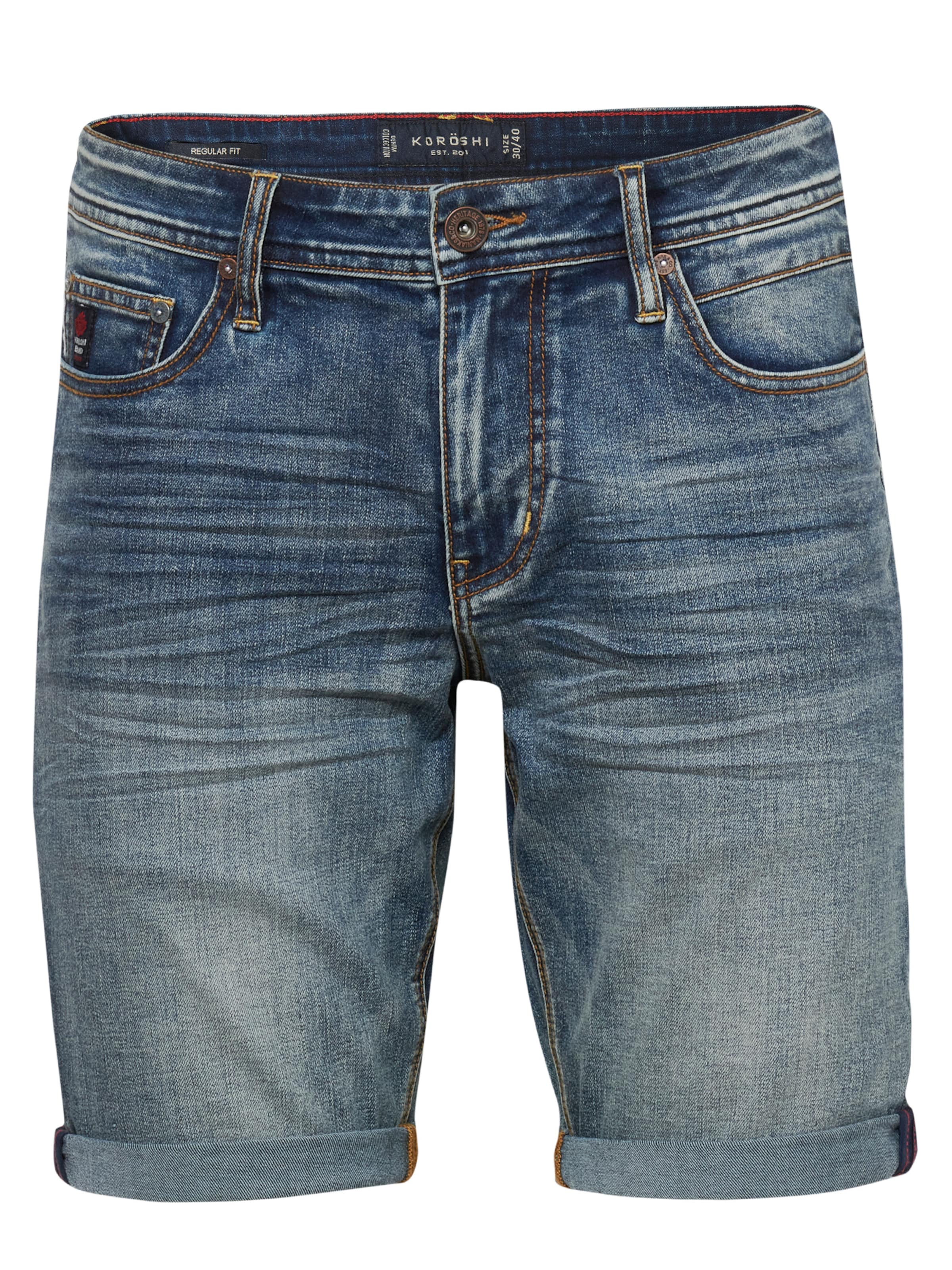 KOROSHI Regular Jeans i blå: framsida