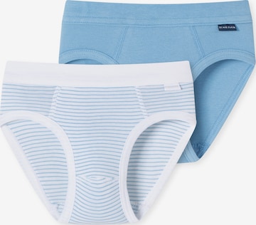 SCHIESSER Underpants ' Fine Rib ' in Blue: front