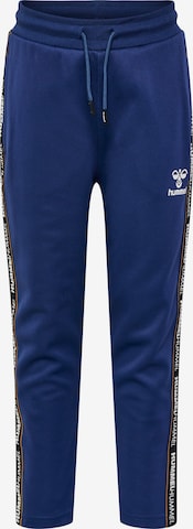 Hummel Regular Workout Pants 'REFRESH' in Blue: front