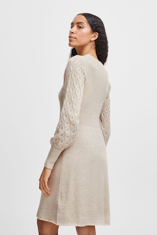 b.young Knitted dress 'Nonina' in Beige