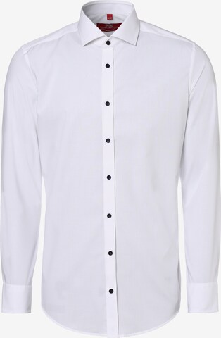 Finshley & Harding London Slim Fit Hemd in Weiß: predná strana