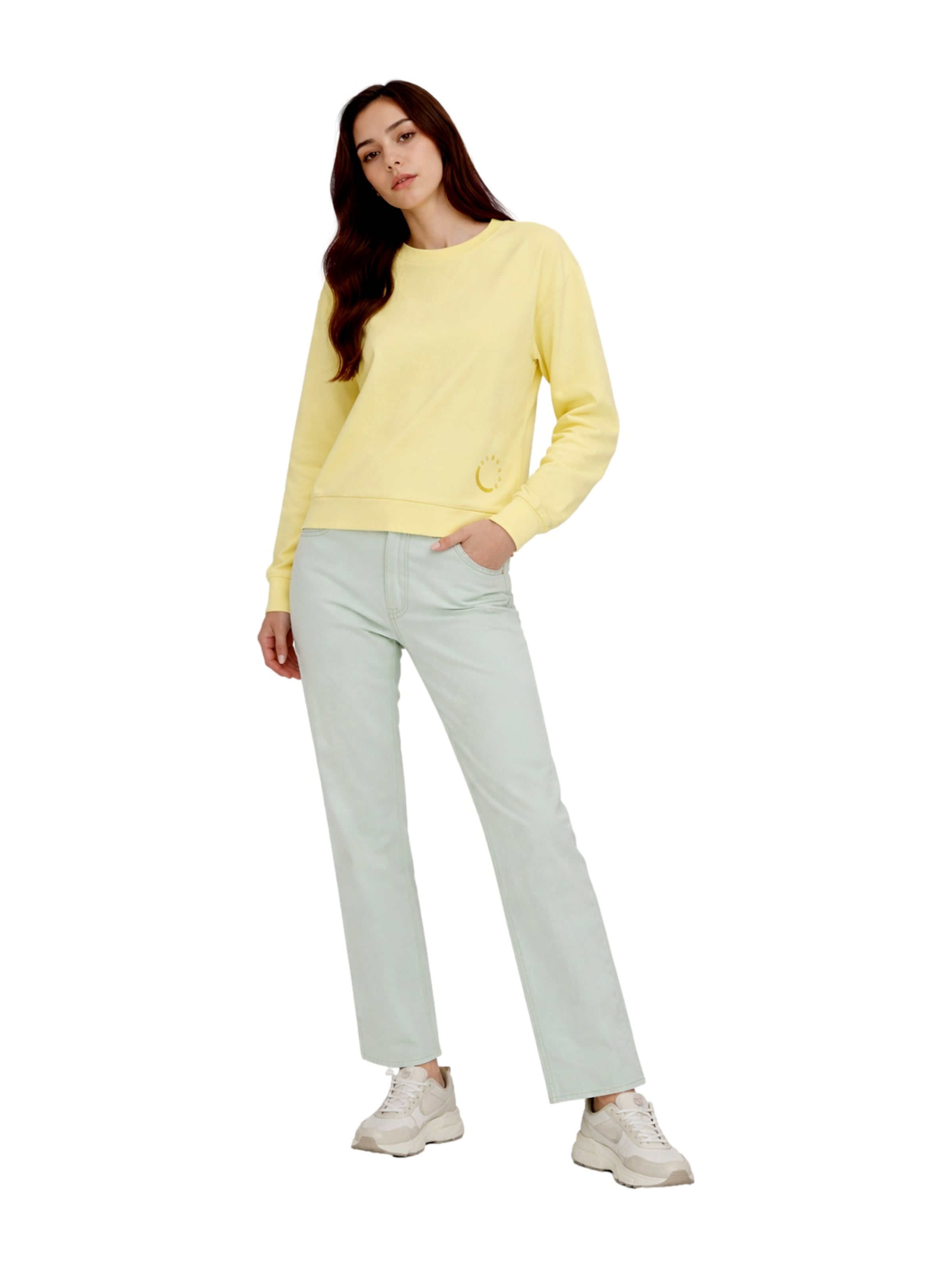 Elbsand Sweatshirt 'Ritva' in Geel