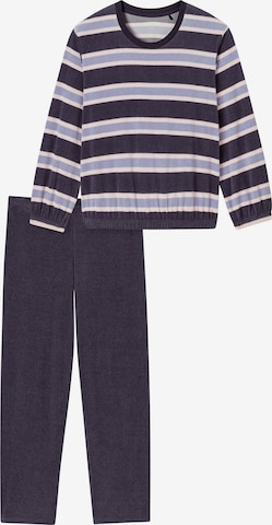 SCHIESSER Pyjama in Grijs: voorkant