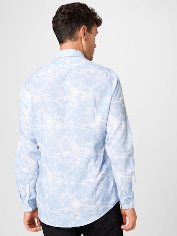DRYKORN Slim fit Overhemd 'RUBEN' in Blauw