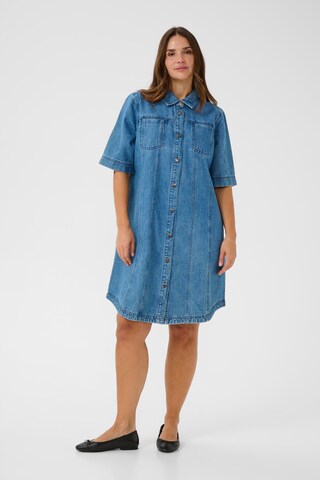 KAFFE CURVE Blusekjole 'KCvalia' i blå