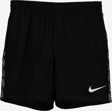 Nike Swim Board Shorts ' Logo Tape Lap 4 inch ' in Black: front