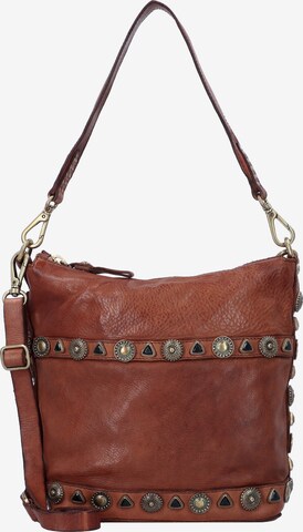 Campomaggi Shoulder Bag in Brown: front