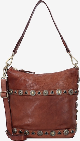 Campomaggi Shoulder Bag in Brown: front