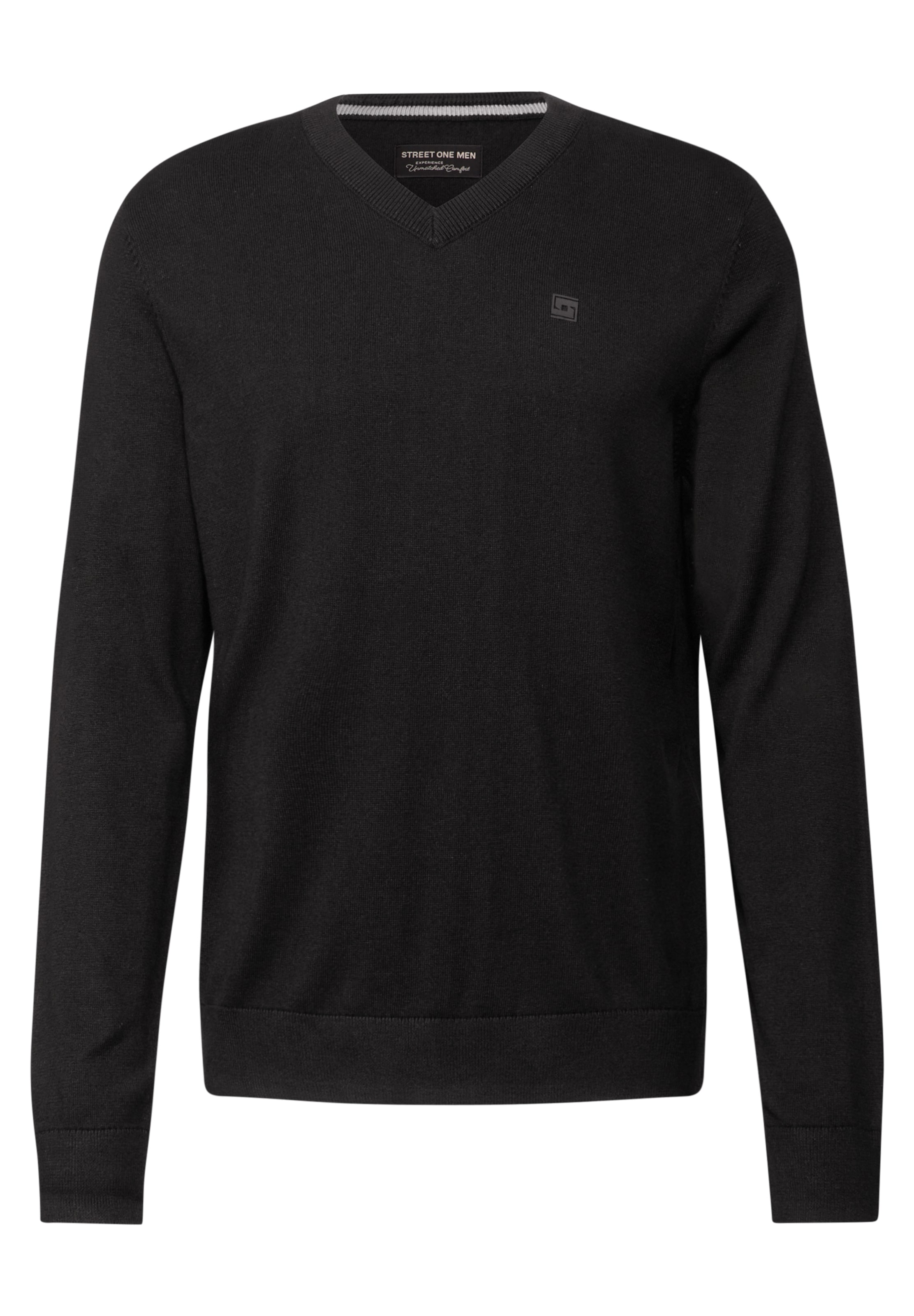 Street One MEN Sweater in Black: front