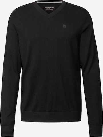 Street One MEN Pullover in Schwarz: Vorderseite