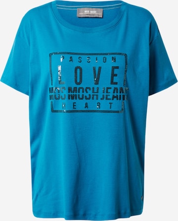 MOS MOSH Тениска 'Ciara' в синьо: отпред