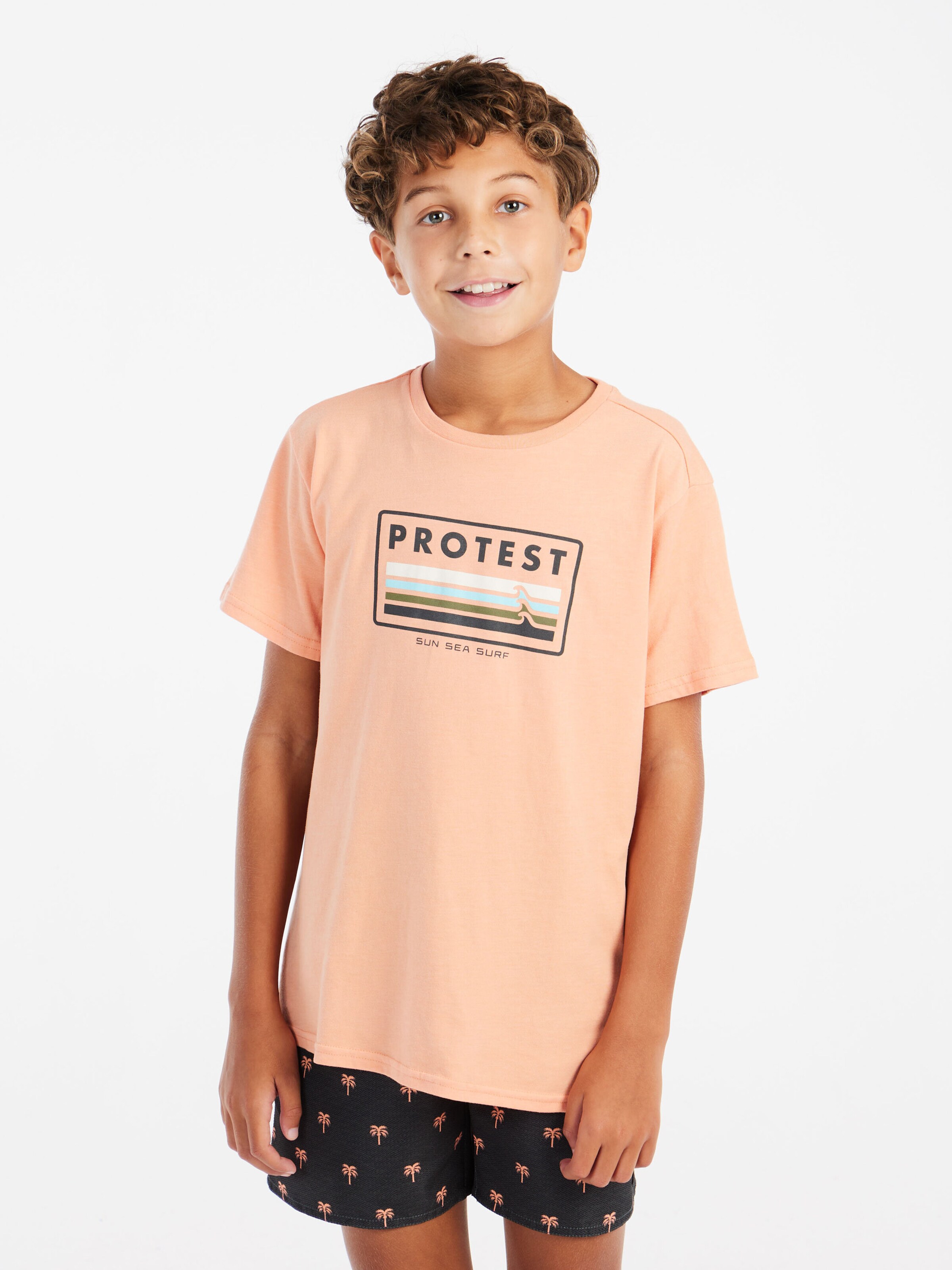 PROTEST Shirt 'PRTMarius JR' in Oranje: voorkant