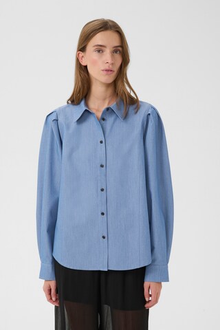 KAREN BY SIMONSEN Blouse 'KBRo Solid' in Blue: front