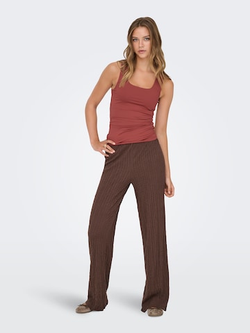 Wide leg Pantaloni 'ONLELLA' de la ONLY pe maro