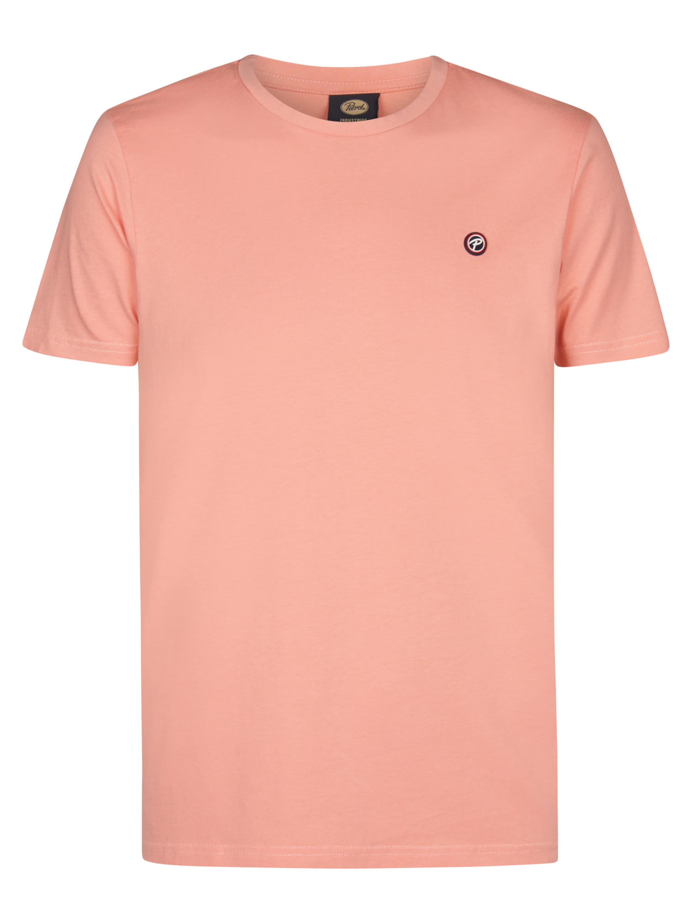 Petrol Industries Футболка 'Windward' в Ярко-розовый: спереди