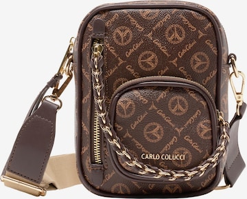Carlo Colucci Crossbody Bag in Brown: front