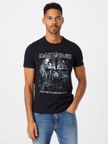 AMPLIFIED T-shirt 'IRON MAIDEN MATTER OF LIFE OR DEATH' i svart: framsida