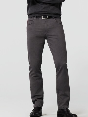 MEYER Regular Chino trousers in Grey: front