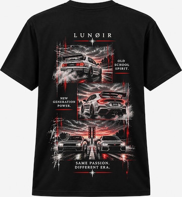 LUNØIR Studio Shirt 'Two Generations Pure Speed' in Schwarz: Vorderseite