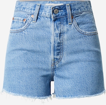 zils LEVI'S ® Džinsi 'Ribcage Short': no priekšpuses