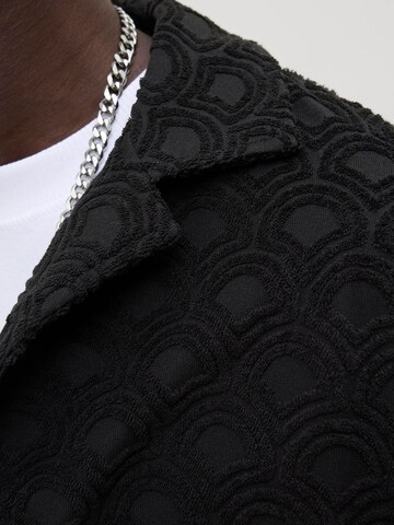 JACK & JONES Comfort fit Button Up Shirt in Black