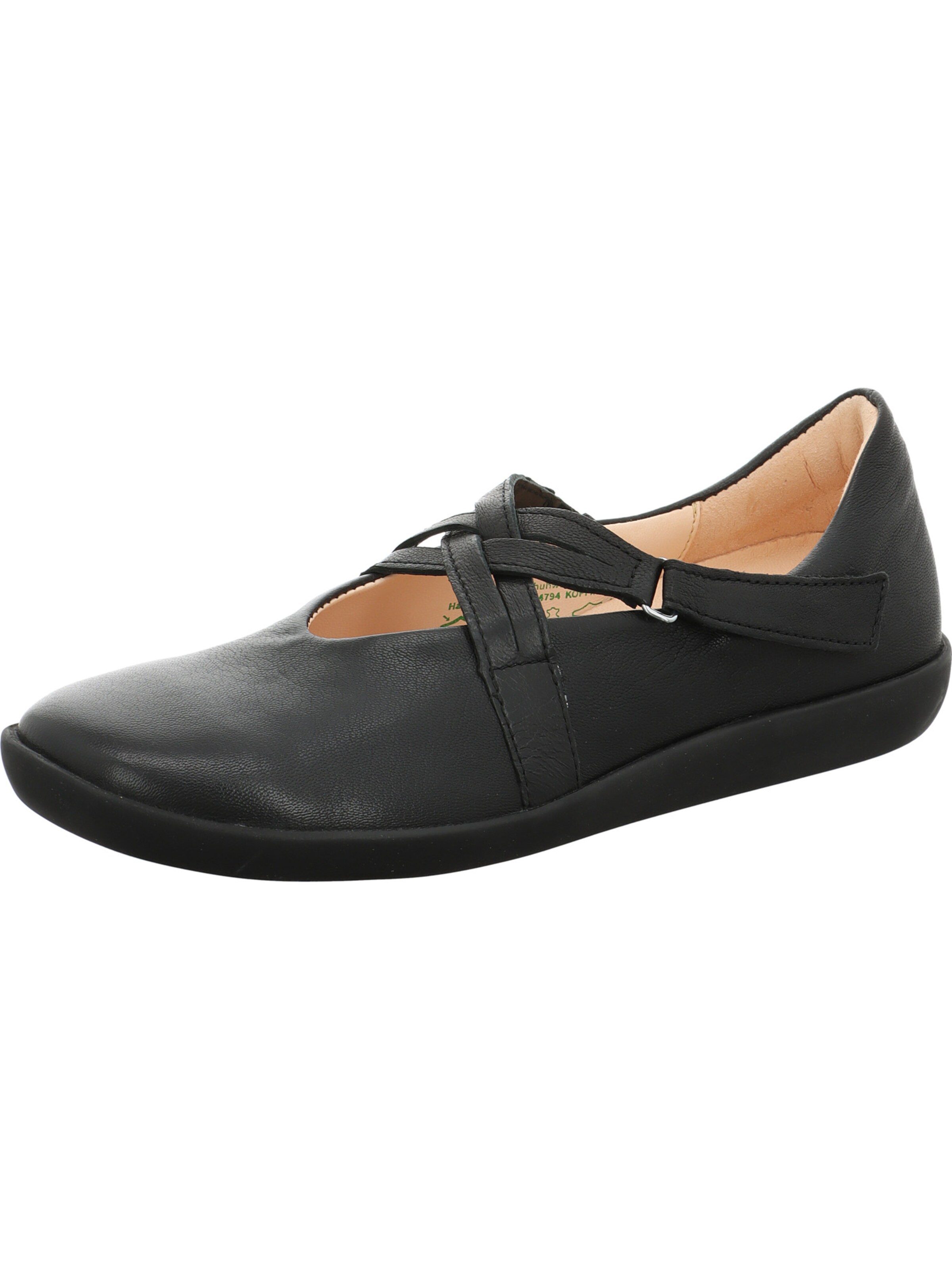 THINK! Ballerina 'Nature' in Schwarz: Vorderseite