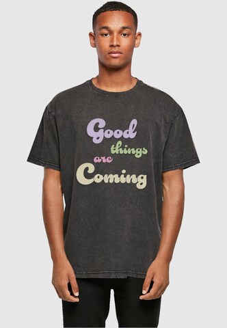 Merchcode Shirt 'Good Things' in Grey: front