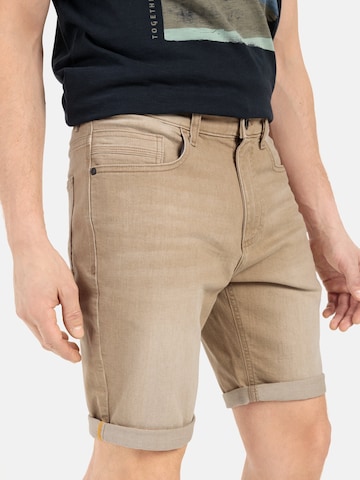 CAMEL ACTIVE Slimfit Colour Denim Shorts Slim Fit in Beige