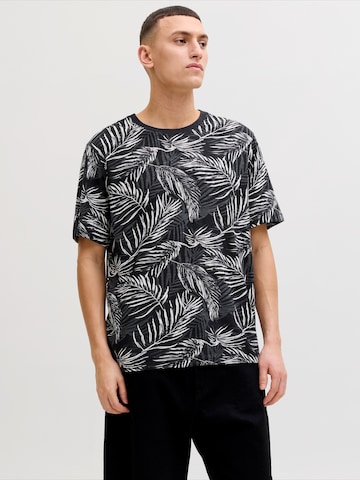 JACK & JONES Póló 'JJJEFF' - fekete: elől