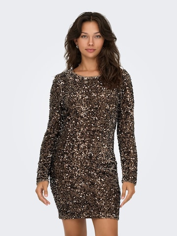 Robe de cocktail 'ONLConfidence' ONLY en marron : devant