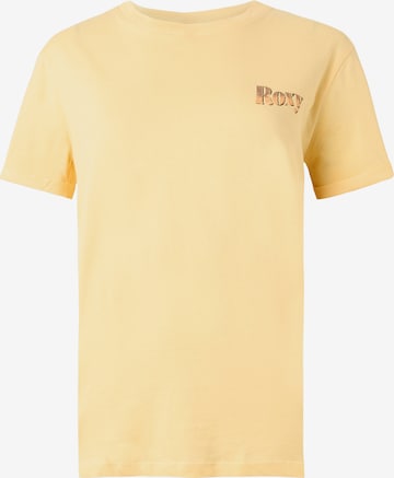T-shirt 'Oceanregular Poster' ROXY en jaune : devant