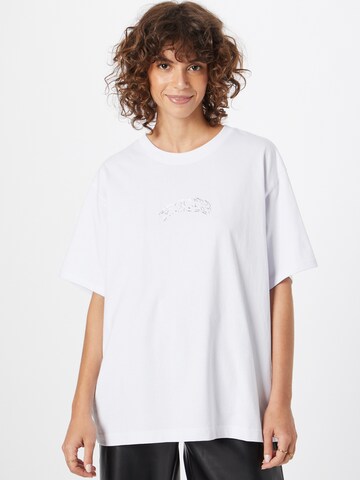 T-shirt WEEKDAY en blanc : devant