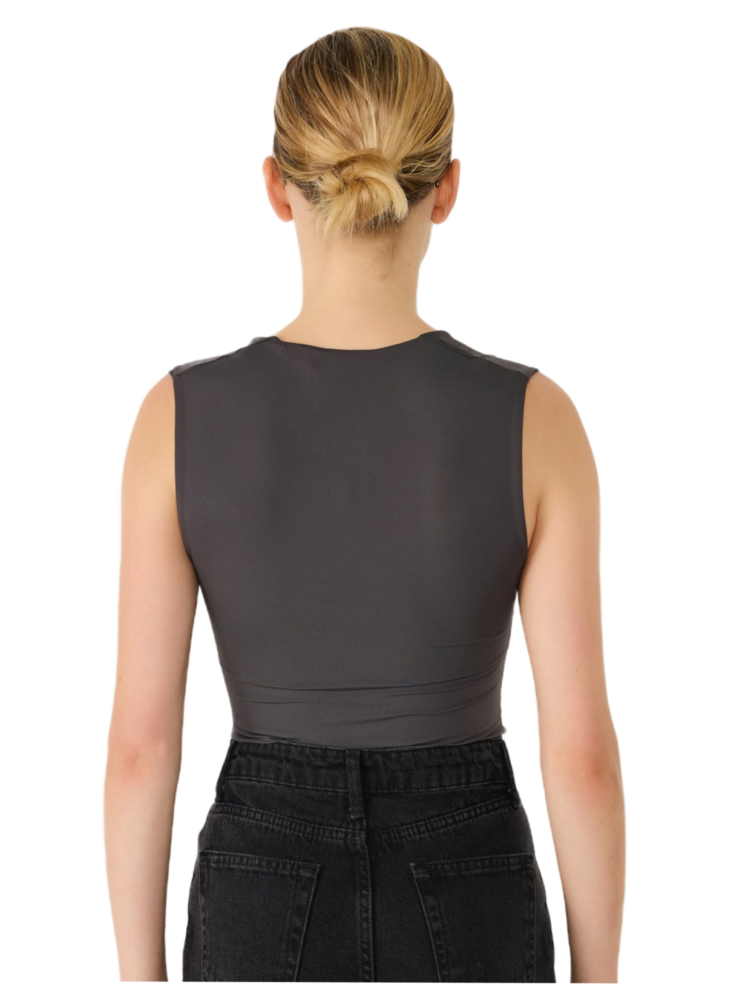 No Matter What Shirt Bodysuit in Grey