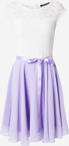 Robe de cocktail SWING en violet : devant