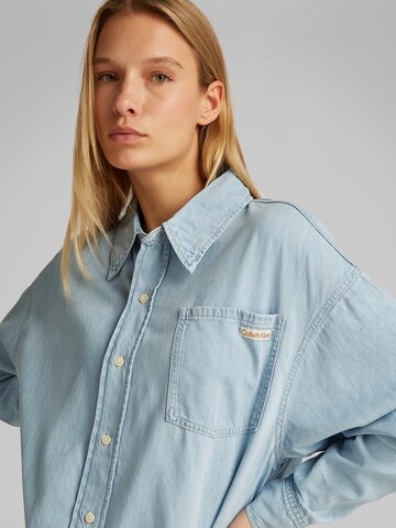 Calvin Klein Jeans Bluse in Blau