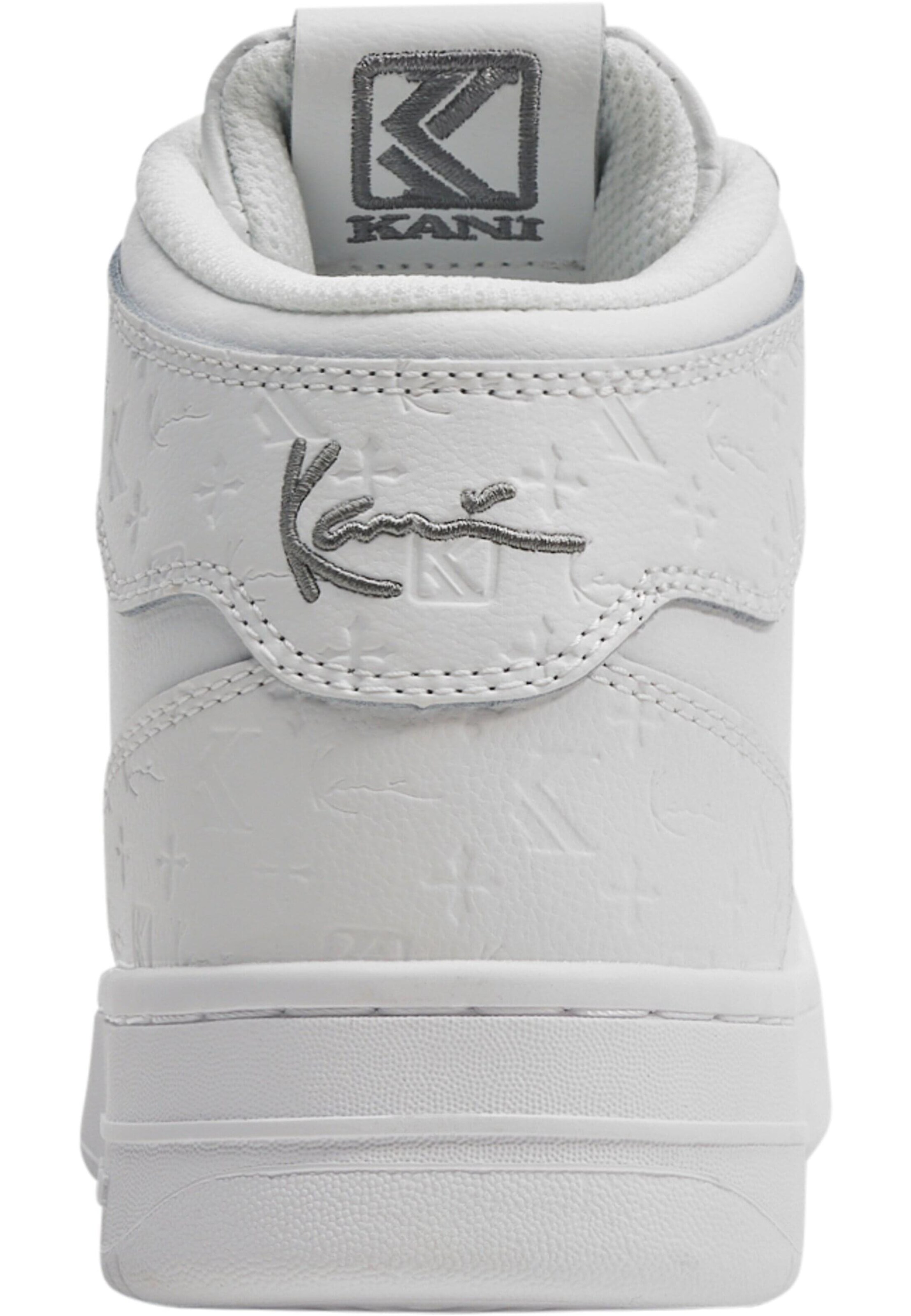 Sneaker alta di Karl Kani in bianco