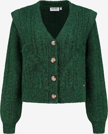 Shiwi Knit Cardigan 'Aspen' in Green: front