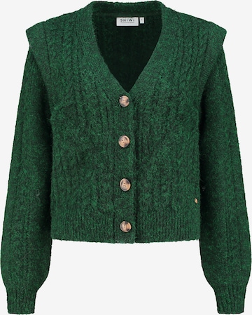 Shiwi Gebreid vest 'Aspen' in Groen: voorkant