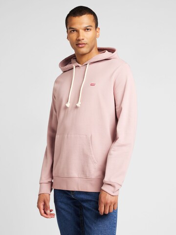 LEVI'S ®Regular Fit Sweater majica 'Original Housemark Hoodie' - roza boja: prednji dio