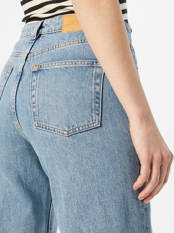 Monki Wide leg Jeans in Blauw