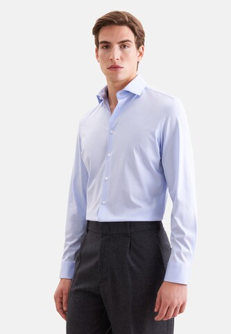 SEIDENSTICKER Slim Fit Businesshemd in Blau: Vorderseite