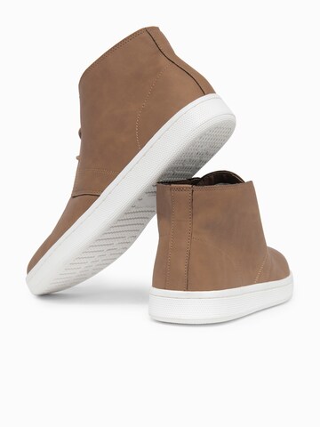 Ombre Sneakers hoog in Bruin