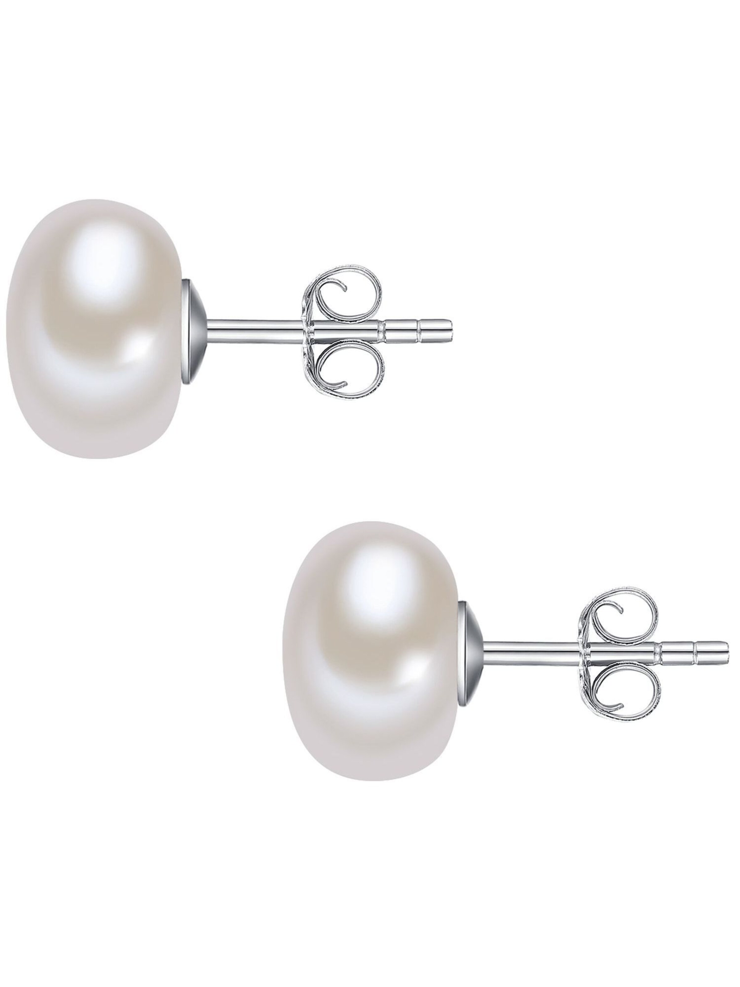 Valero Pearls Earrings in Silver