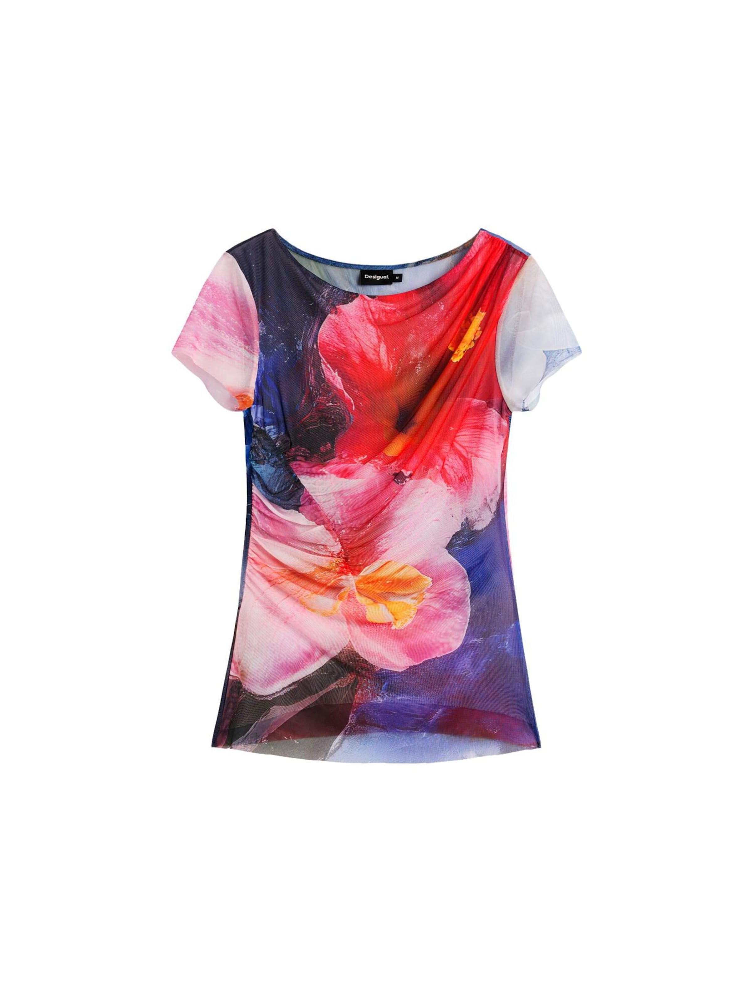 Desigual Koszulka w kolorze fioletowy / różowy pudrowy / czerwonym, Podgląd produktu