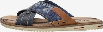 MUSTANG Slipper 'Open Teen' in Blue: front