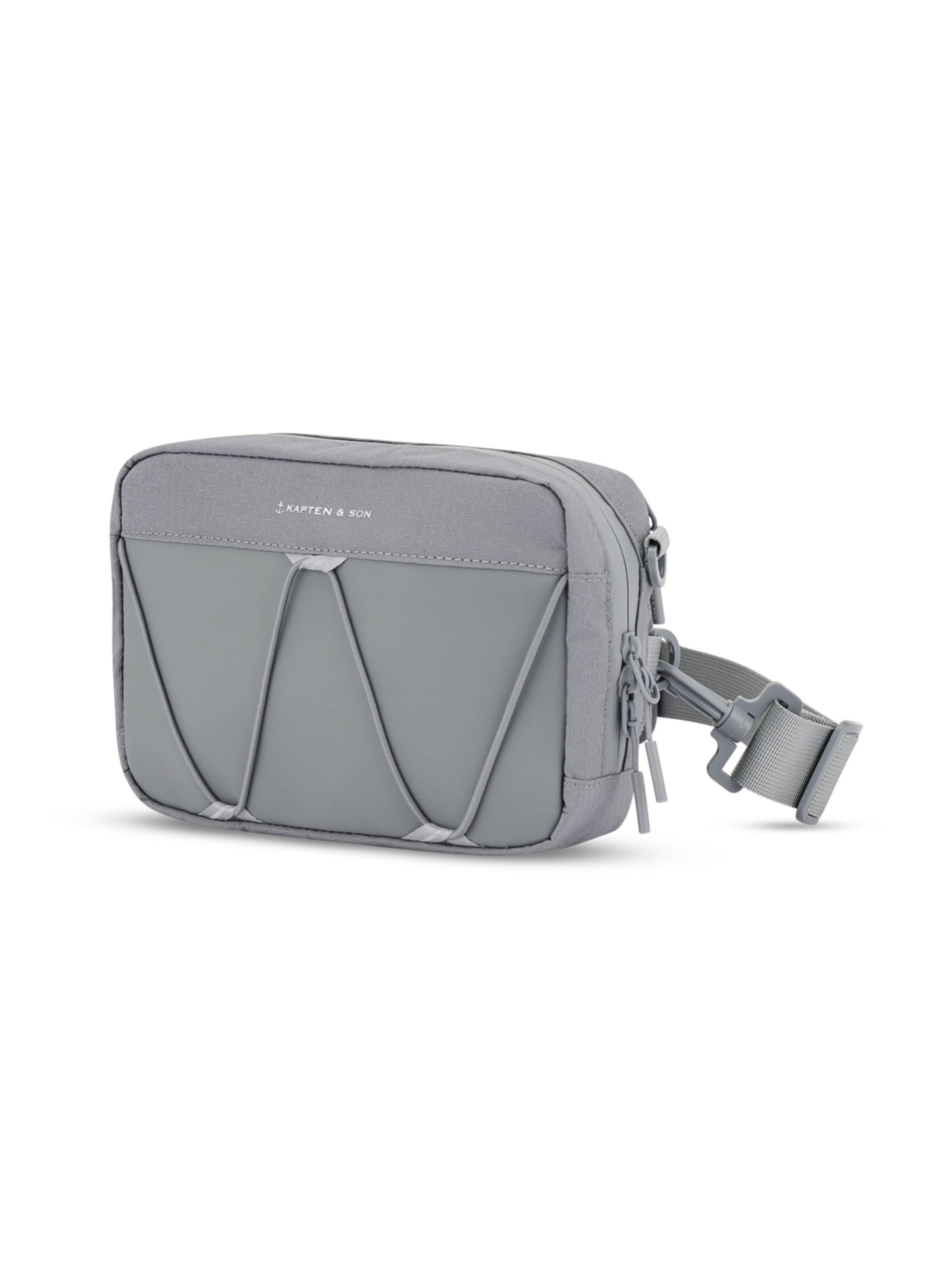Kapten & Son Crossbody Bag 'Banff' in Grey: front